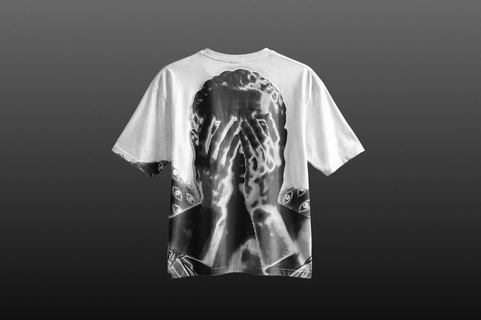 MYØ WEAR Drop 01 — ağ oversize köynək